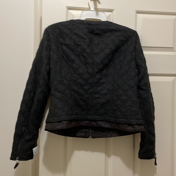 Zara short wool blend brown jacket (sz XL) - Picture 10 of 12